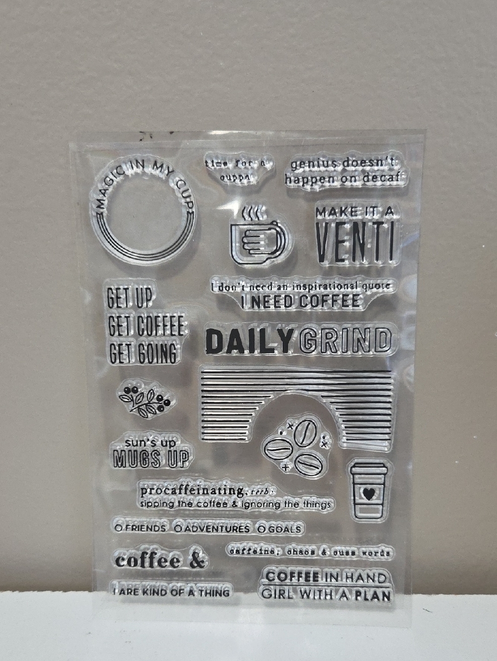 Coffee Clear Stamp Set